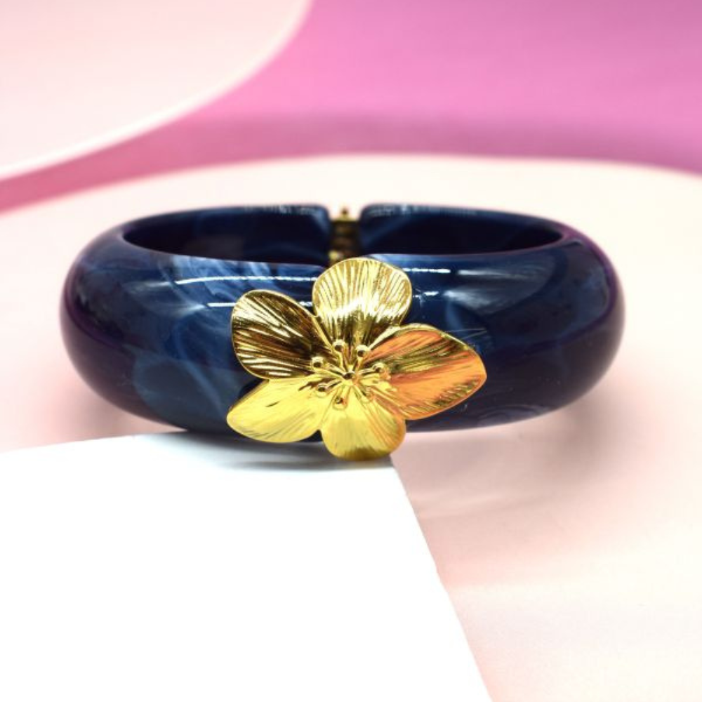 Jonc Fleur Résine pas cher