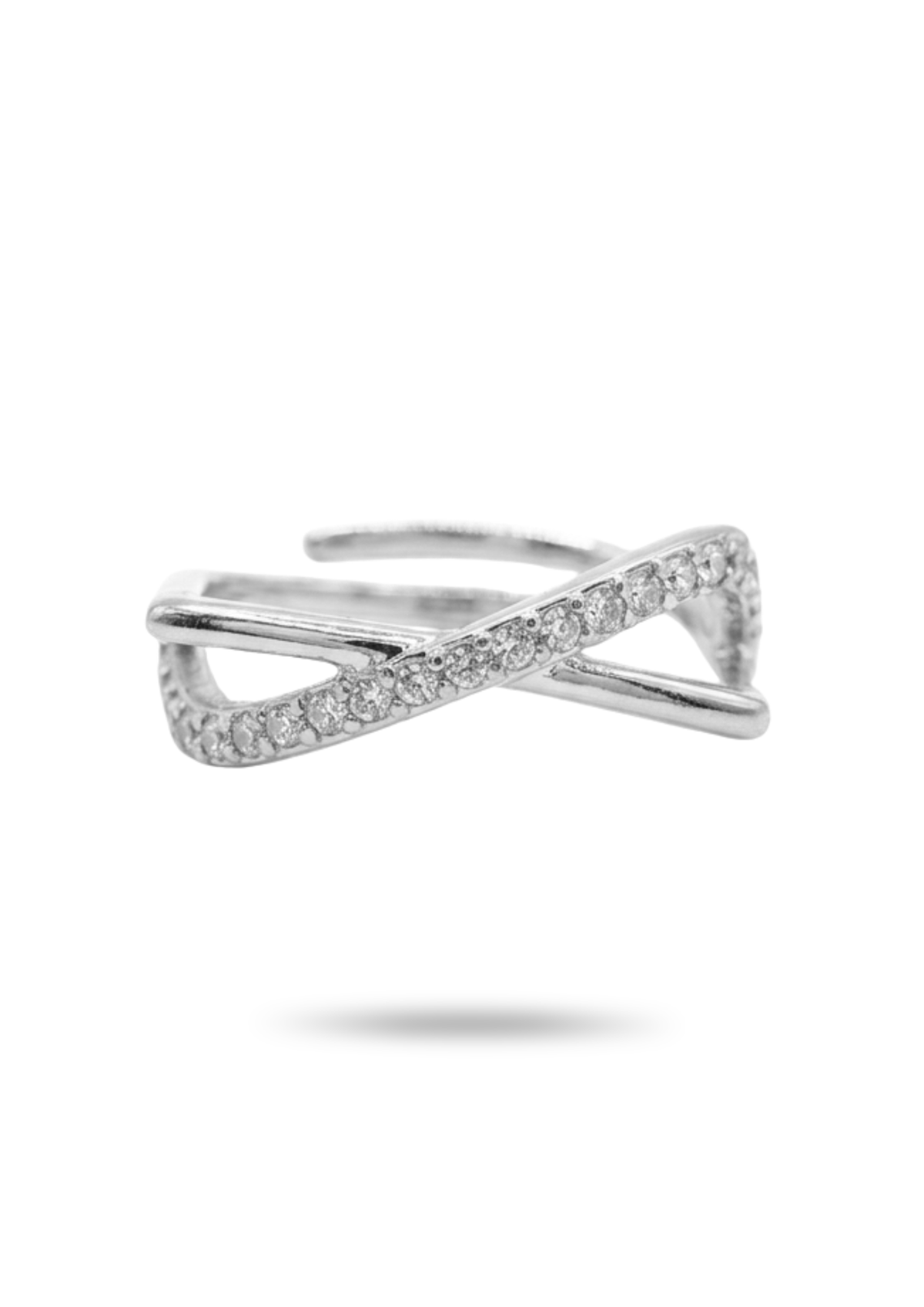 Bague Infini Croisée Strass femme