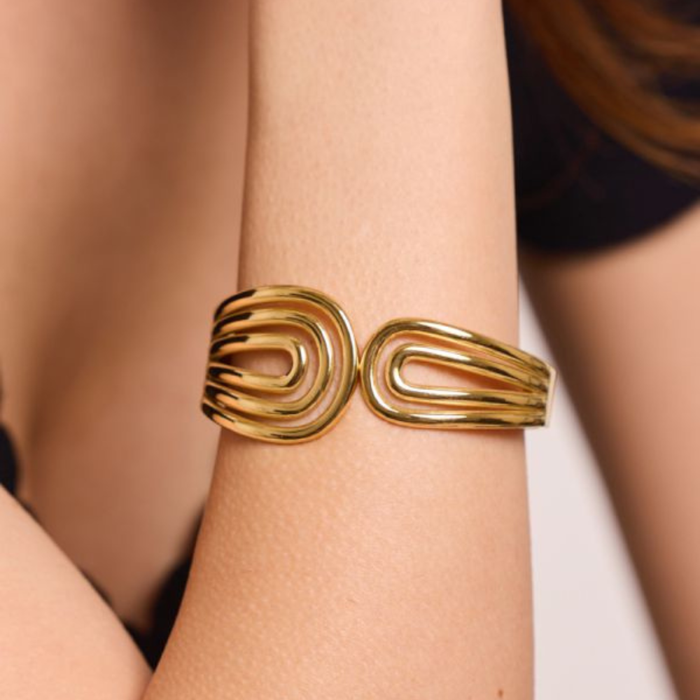 Bracelet Jonc Double Arc