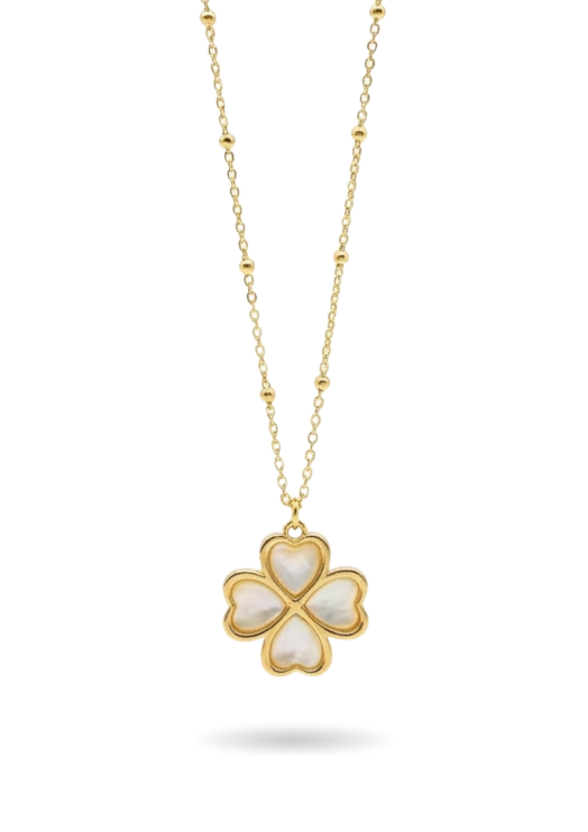 Collier Trèfle Nacre Femme or