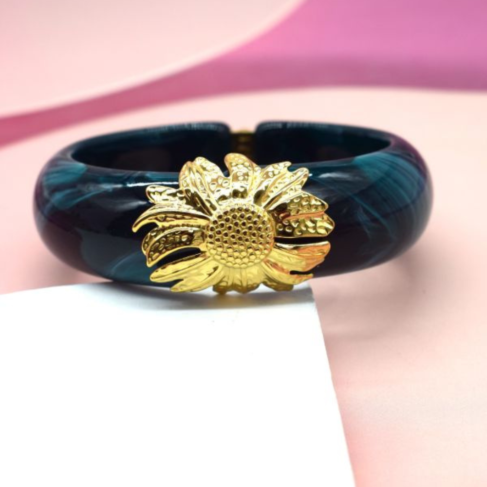 Jonc Fleur Pâquerette Résine pas cher