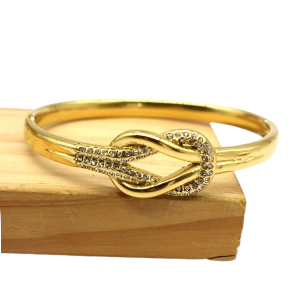 Bracelet Jonc Nœud Strass