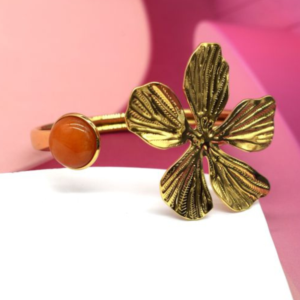 Jonc Breloque Pierre Naturelle pas cher