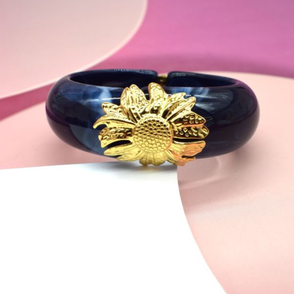 Jonc Fleur Pâquerette Résine pas cher