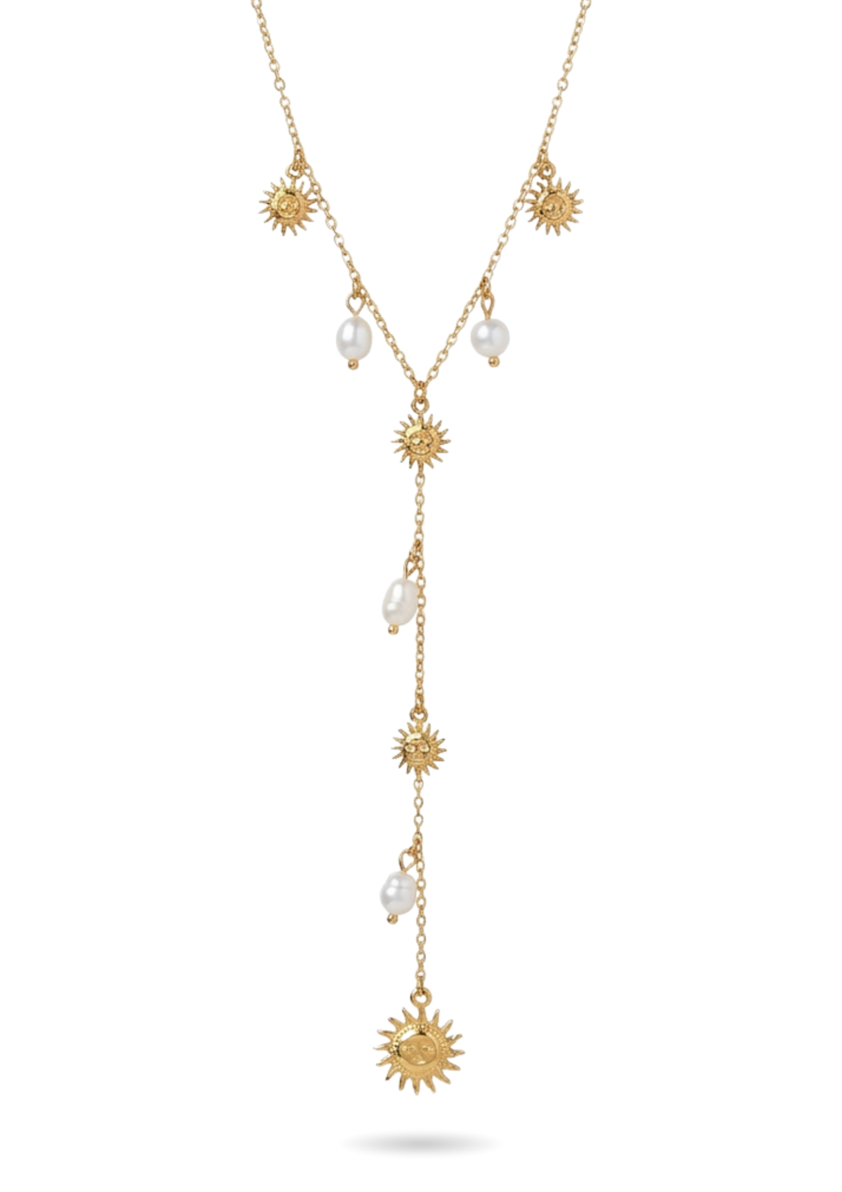 Collier Y Soleil et Perles
