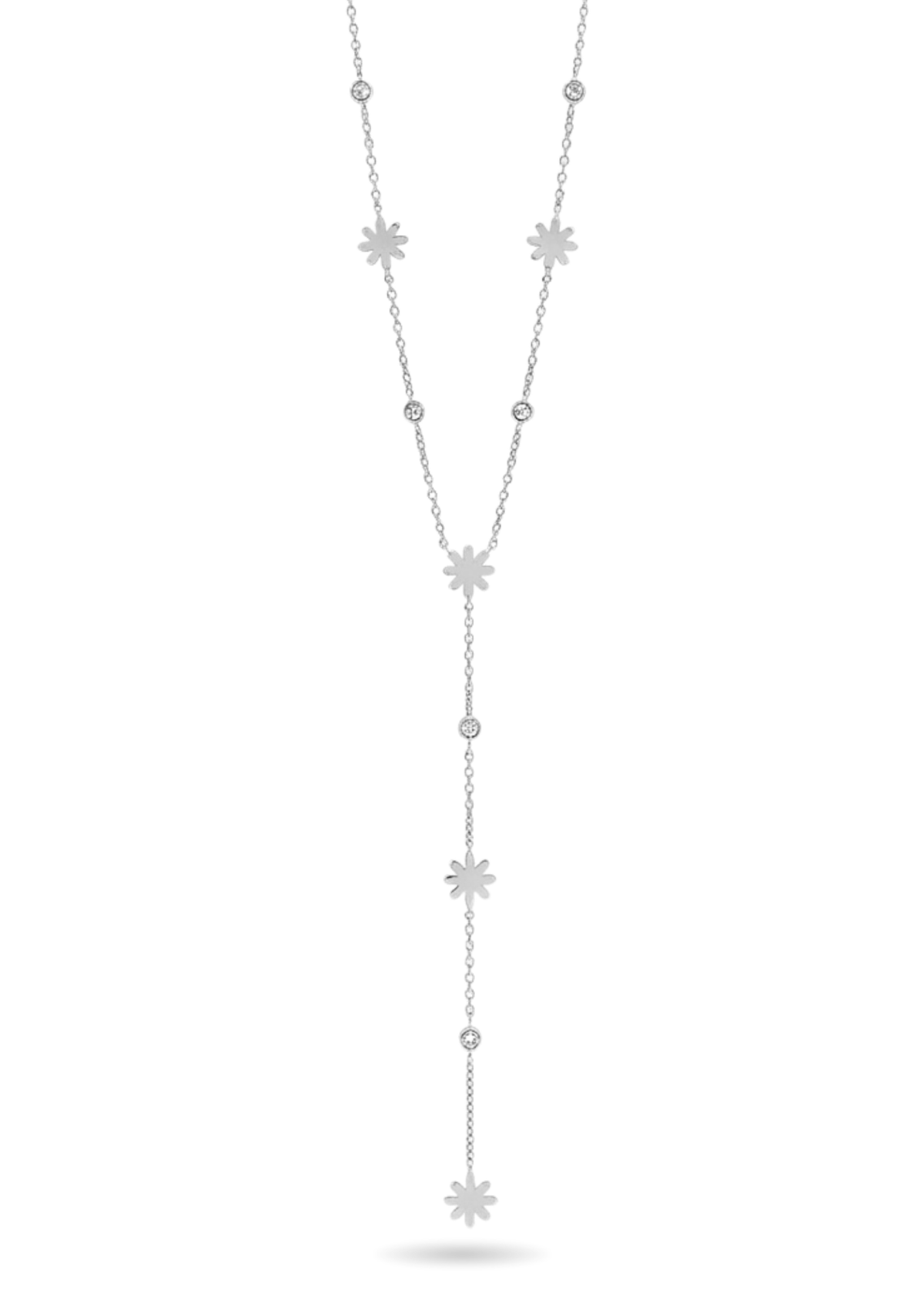 Collier Y Fleurs et Strass