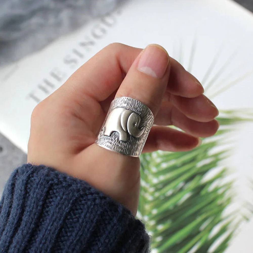 Bague Éléphant Rétro