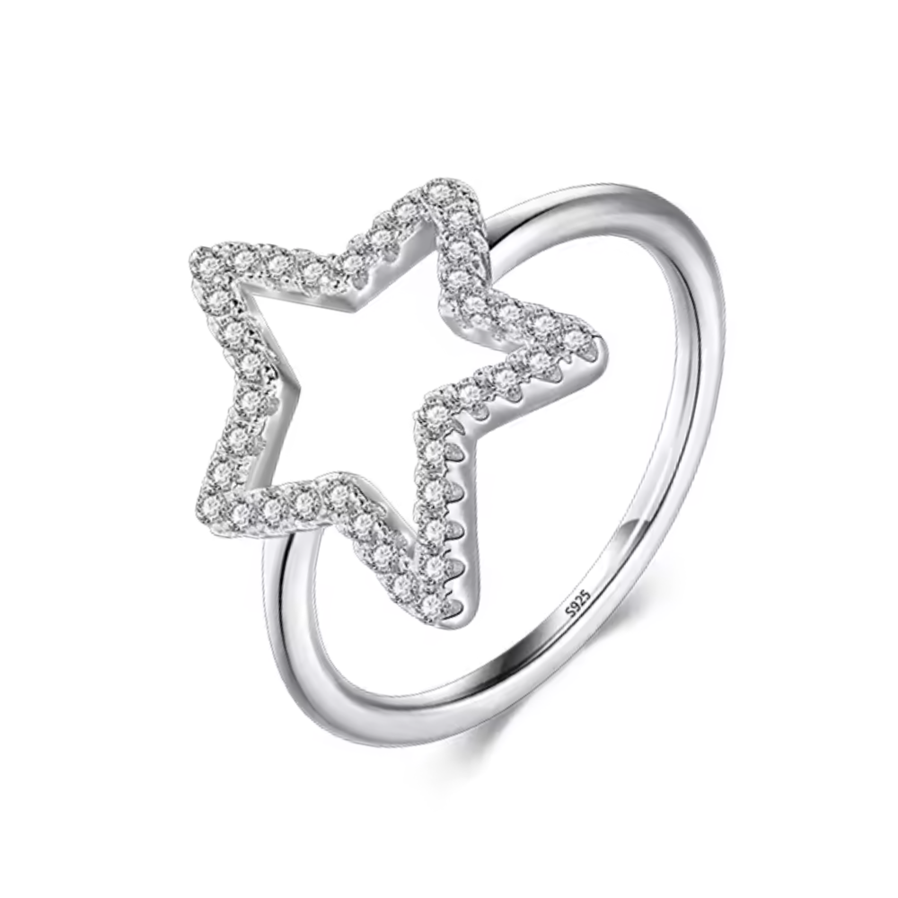 Bague Fiançailles Étoile