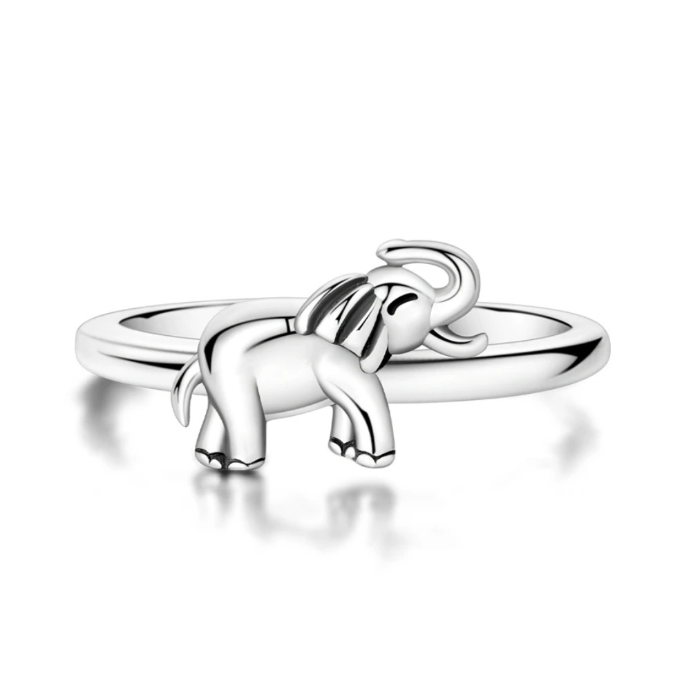 Bague Éléphant Argent Femme reglable