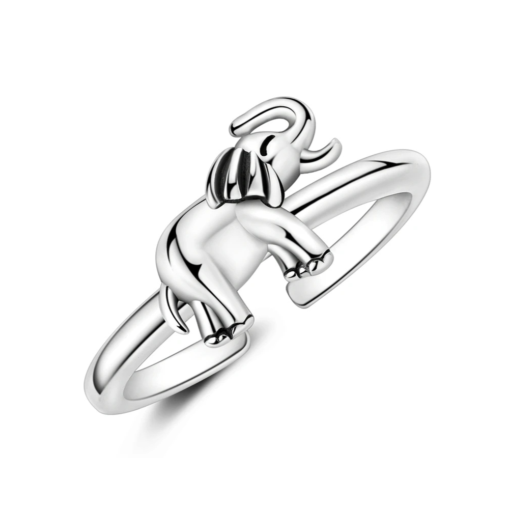Bague Éléphant Argent Femme