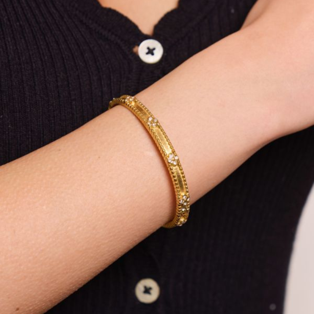 Bracelet Jonc Trèfle Vintage