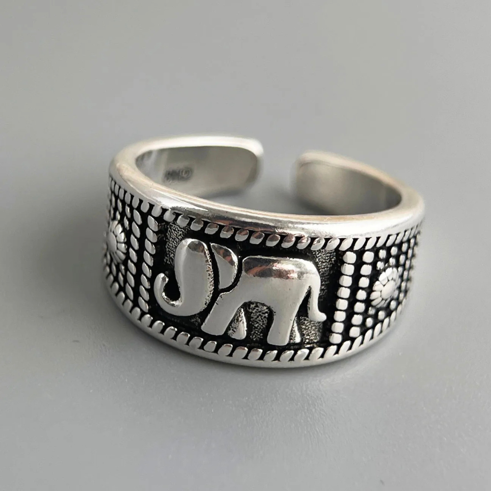 Bague Éléphant Ethnique femme