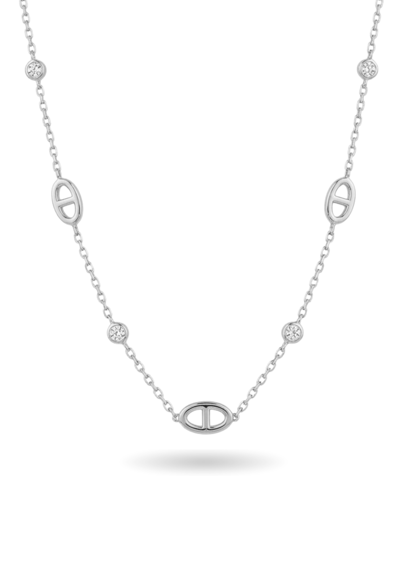Collier Maille Marine et Diamants