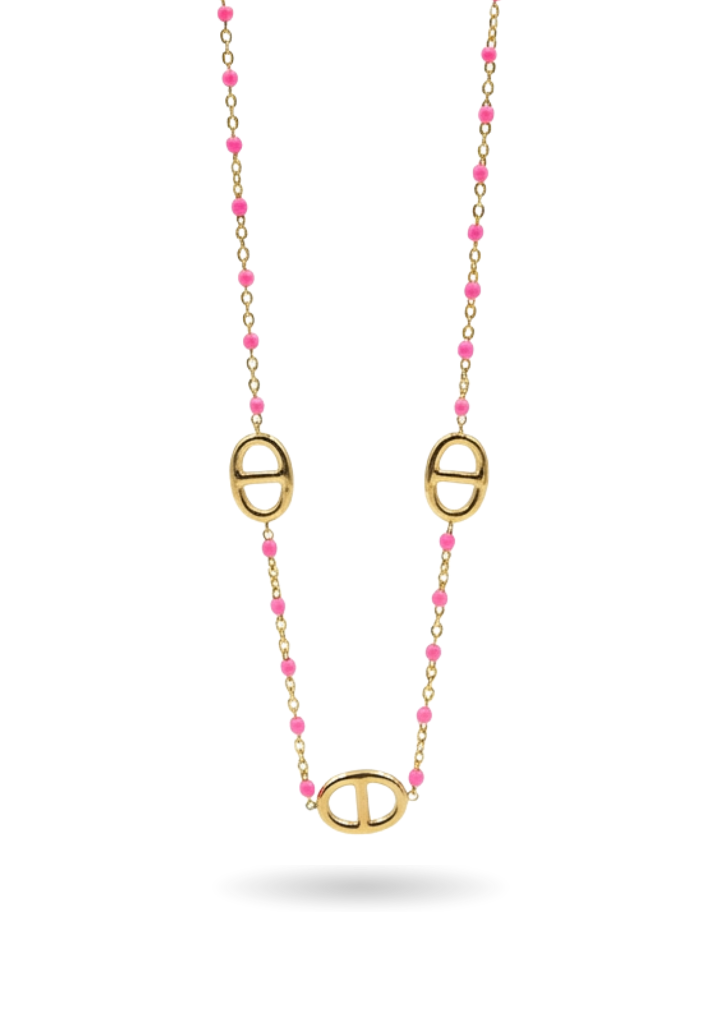 Collier Maille Marine Perles Couleurs