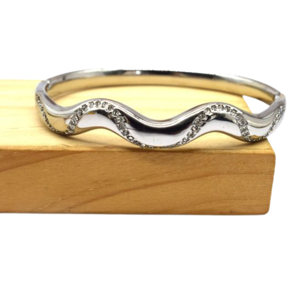 Bracelet Jonc Vague Strass