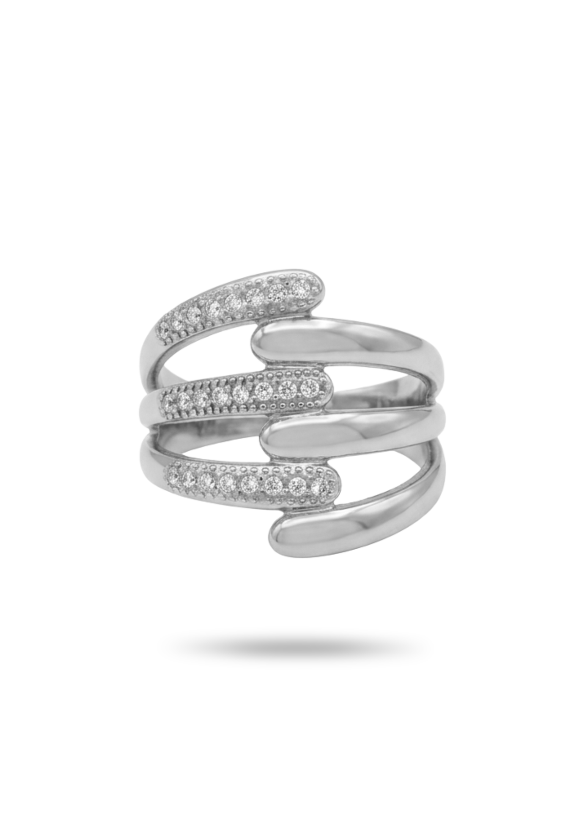 Bague Tendance Multi Rangs femme