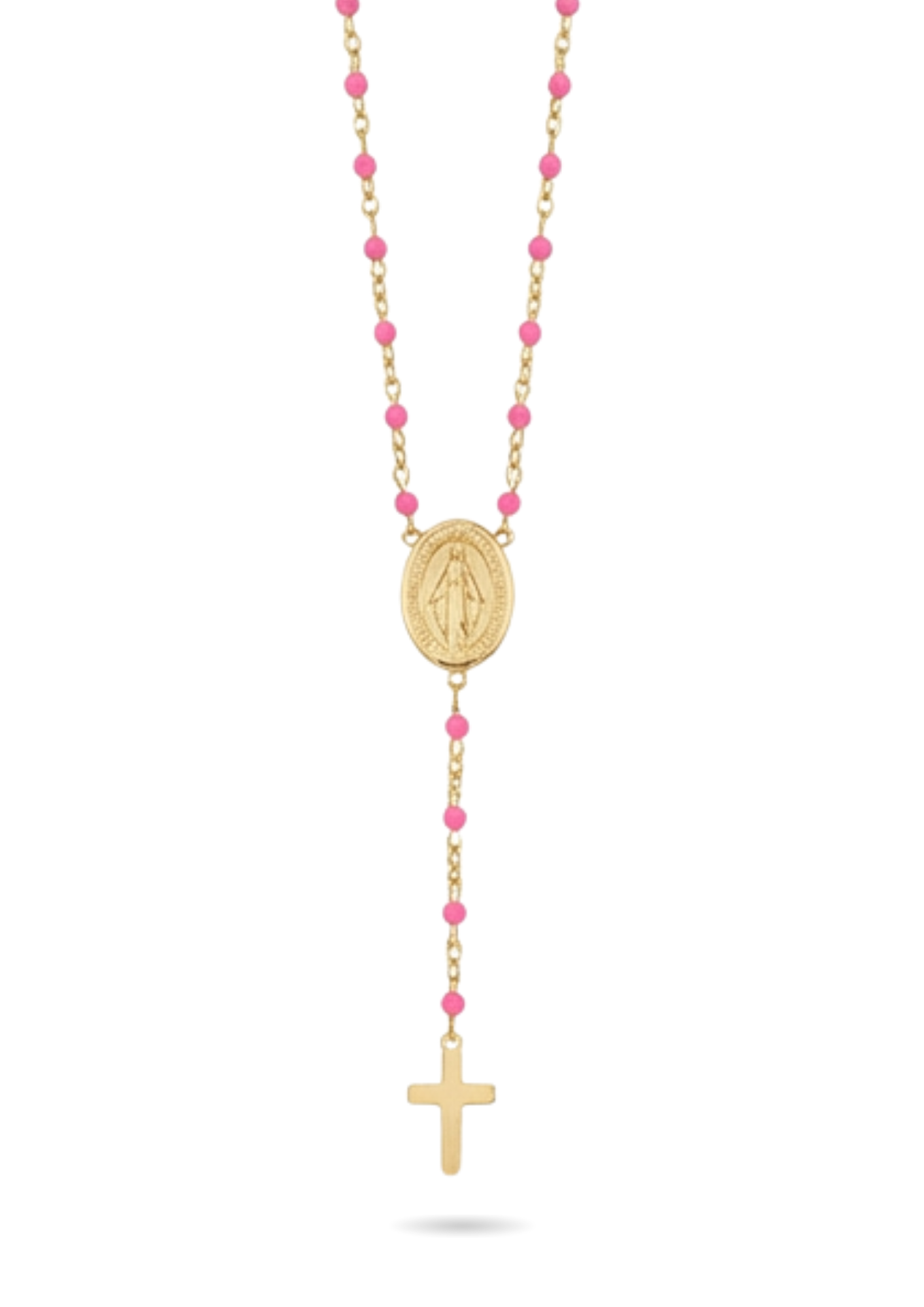 Chapelet Fin Perles rose