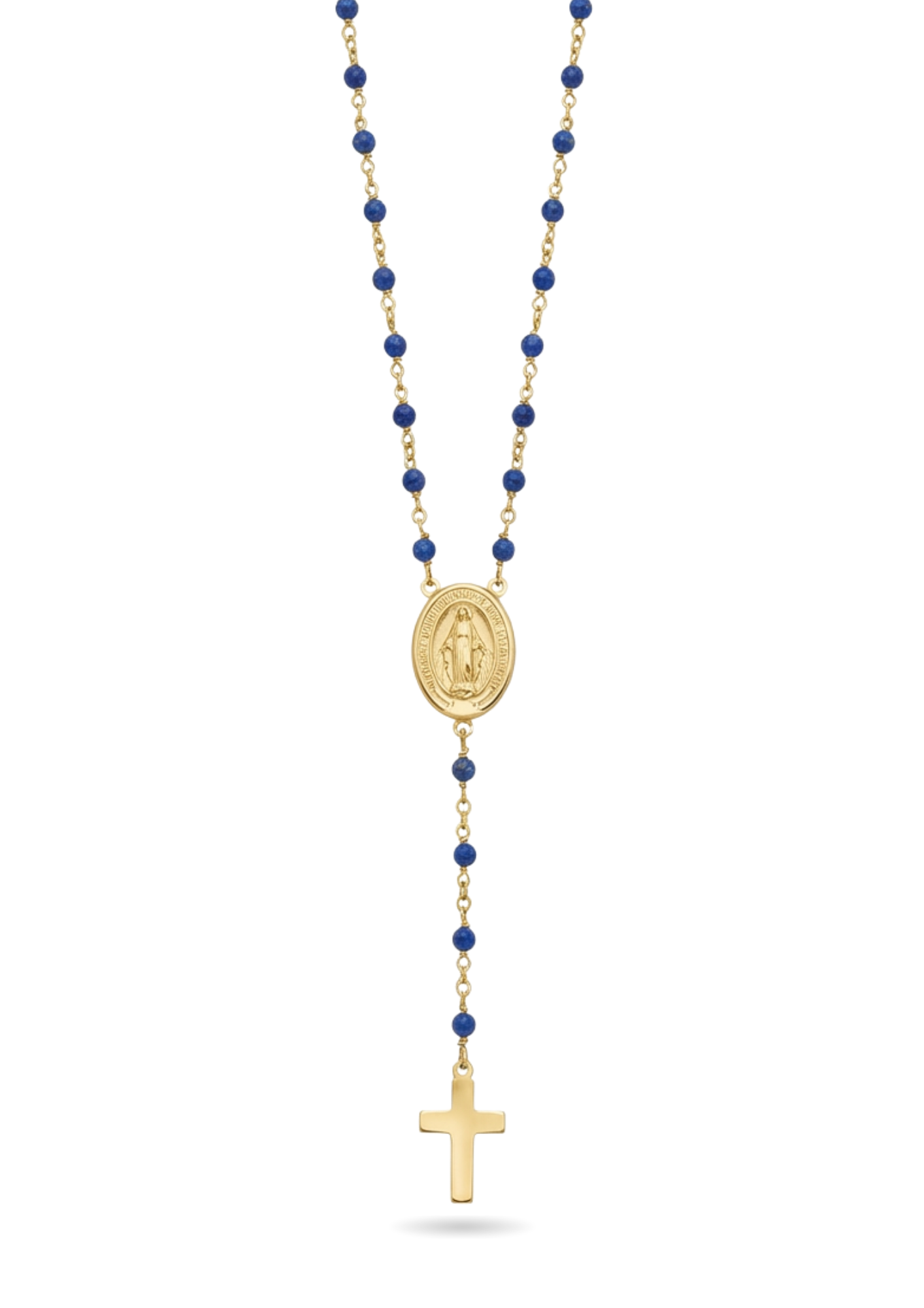 Chapelet Fin Perles bleu