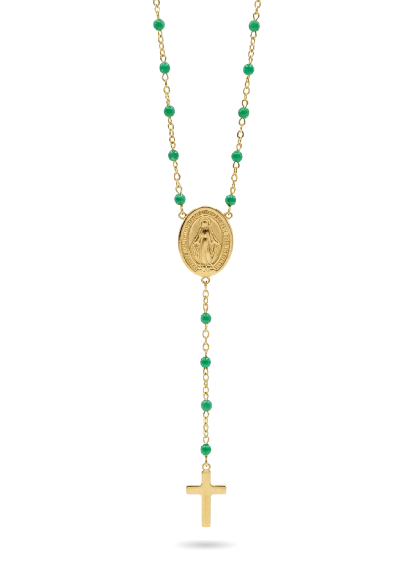 Chapelet Fin Perles vert