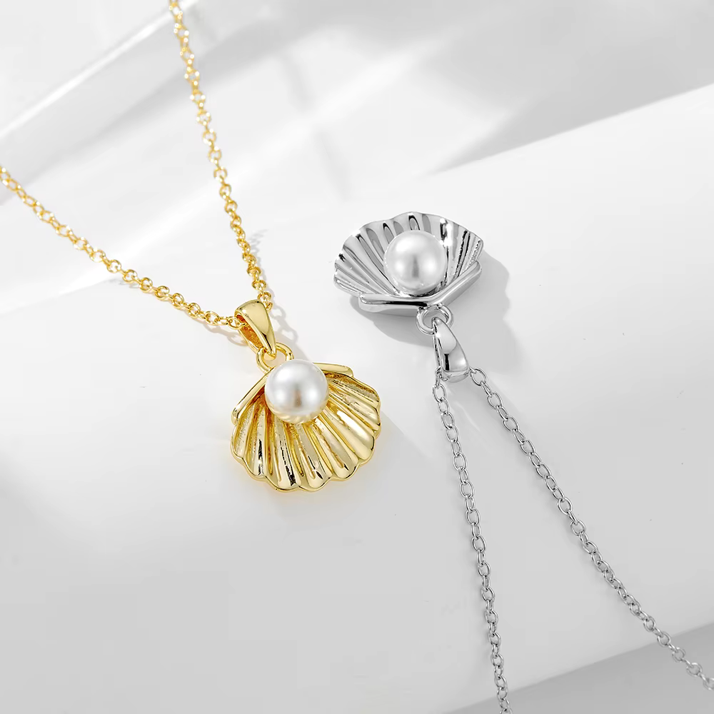 Collier Coquille et Perle