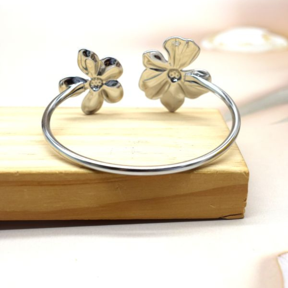 Jonc Double Fleur pas cher