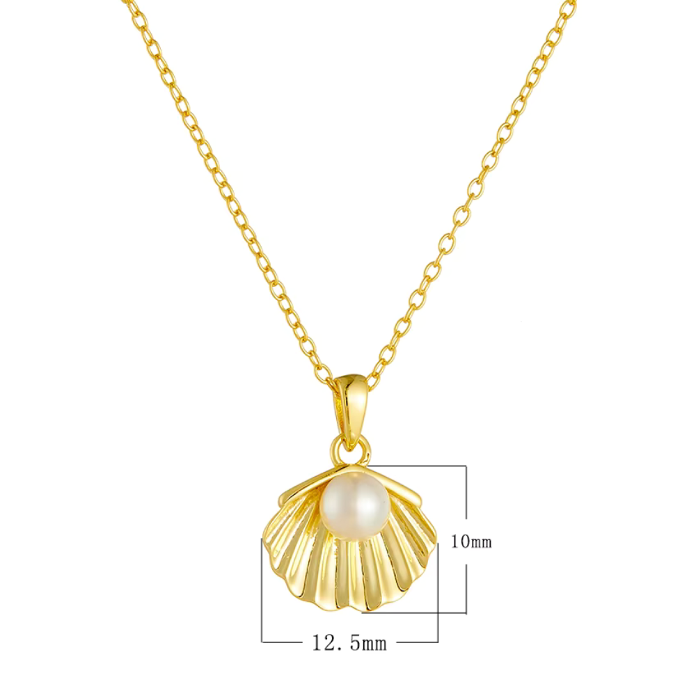 Collier Coquille avec une Perle