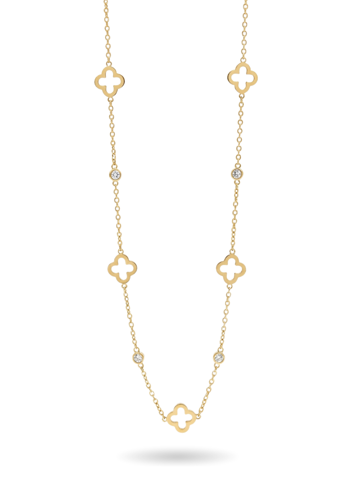 Collier Trèfle Femme or