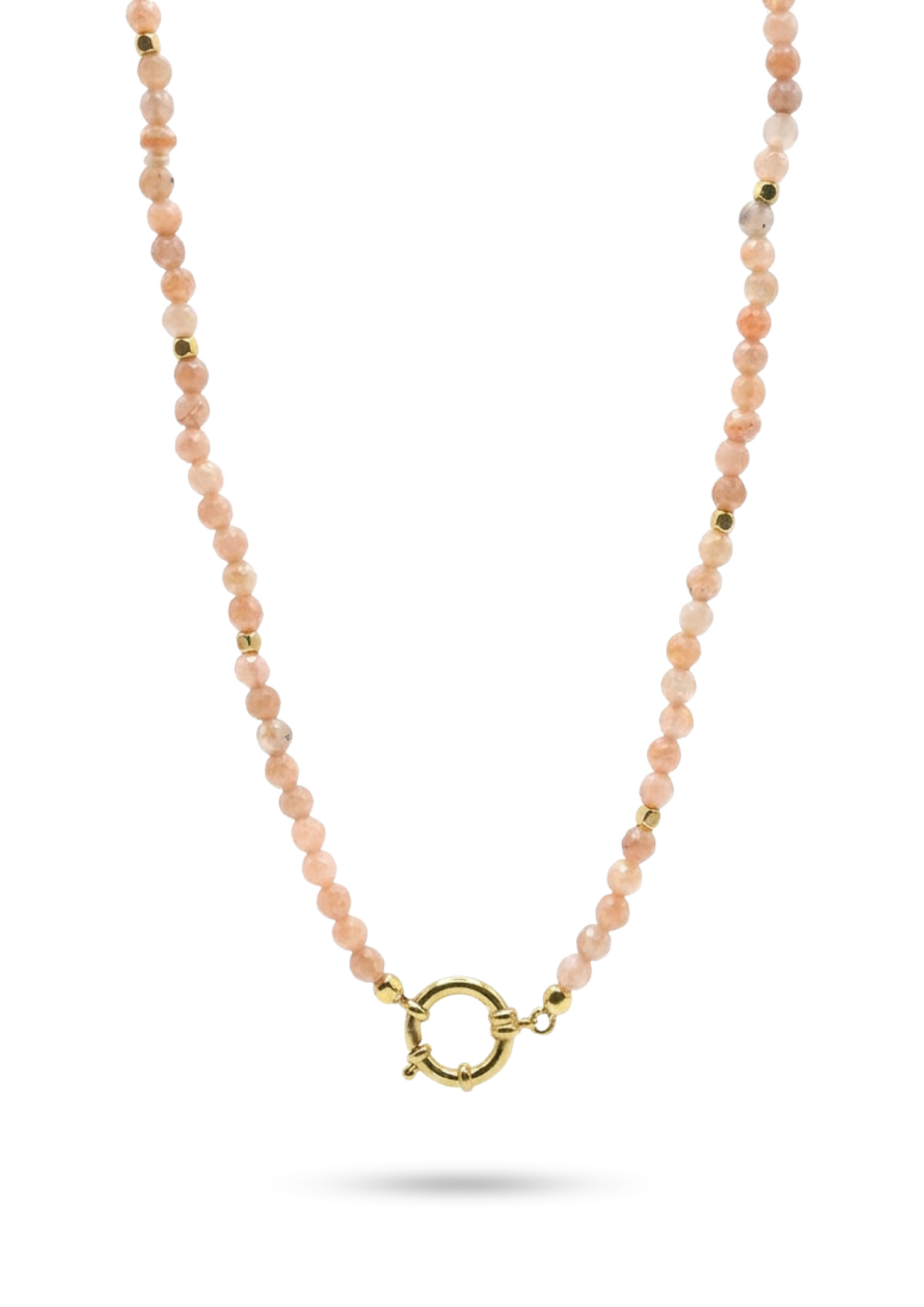 Collier Perles et Fermoir Rond