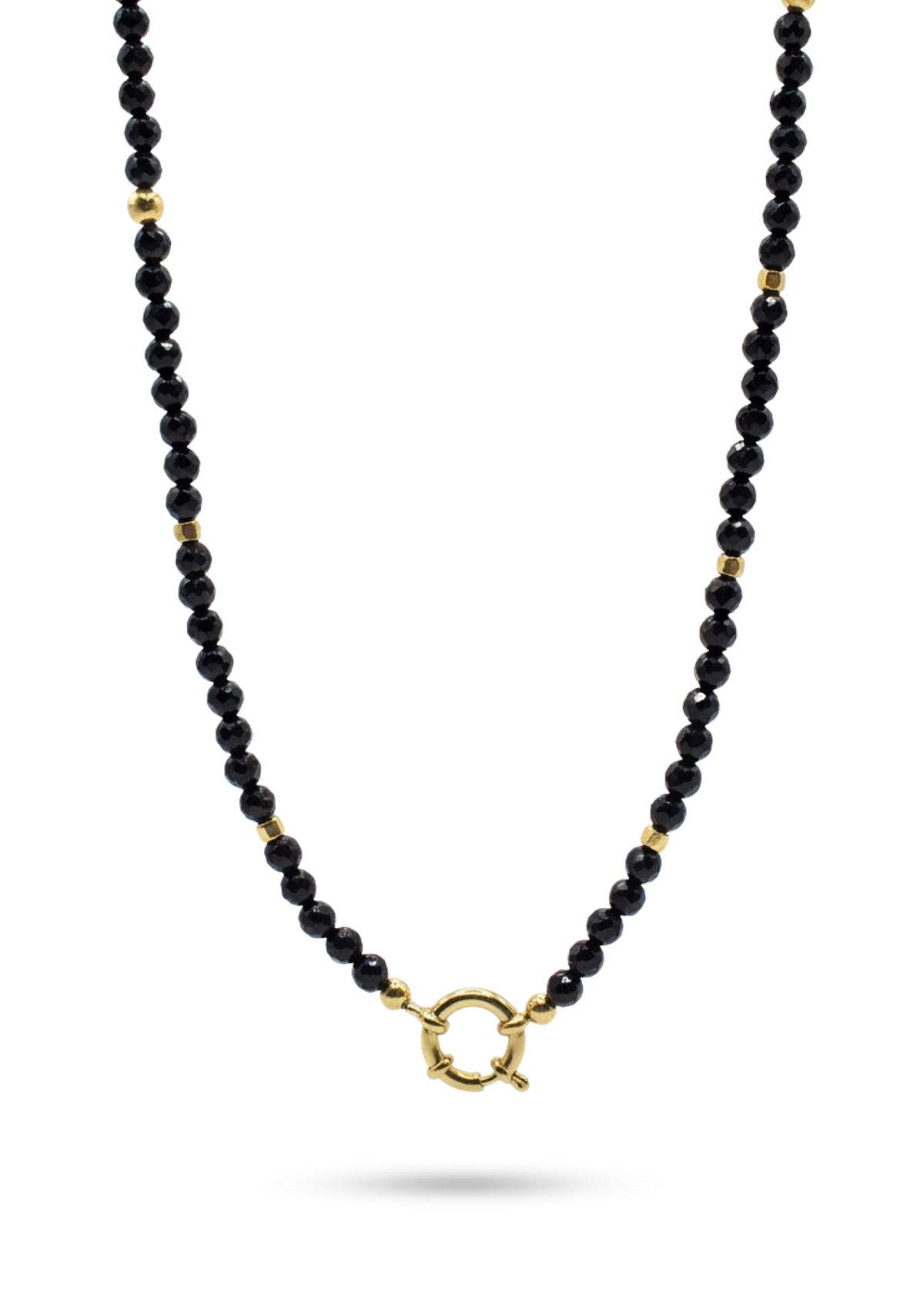 Collier Perles et Fermoir Rond