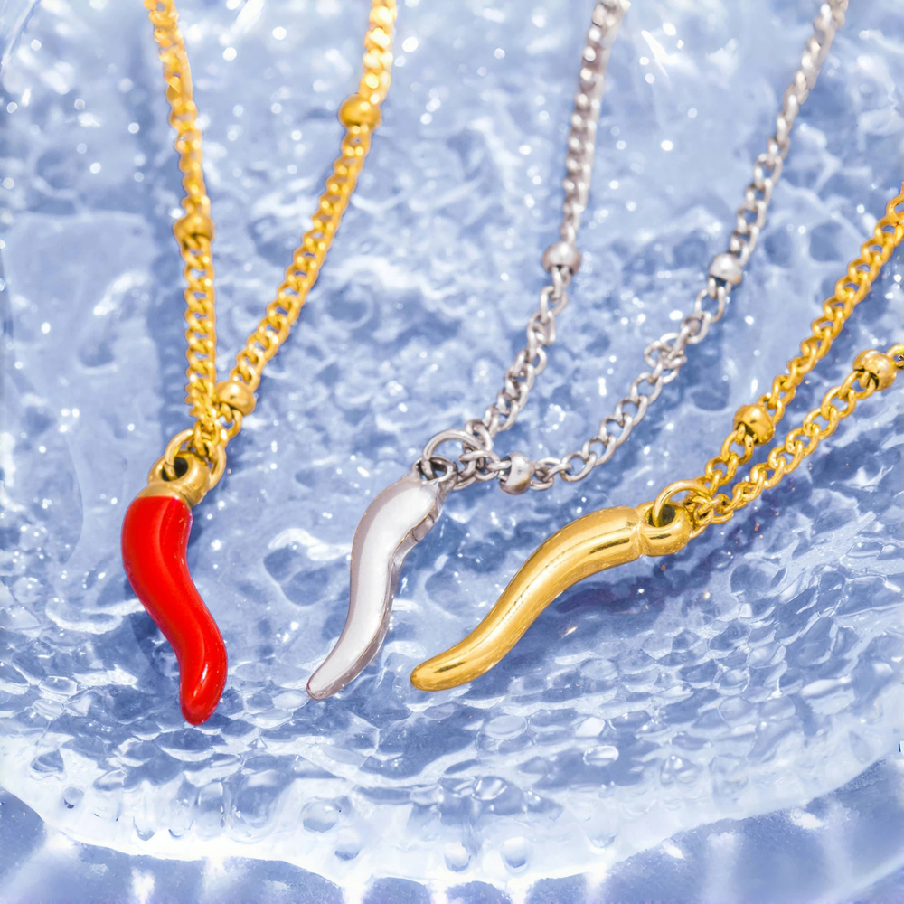 Collier Piment femme acier