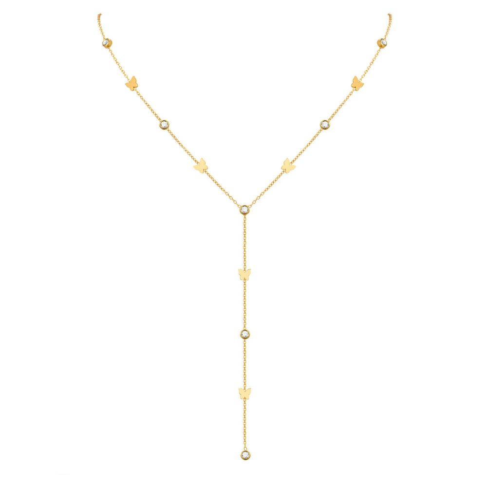Collier en Y Sexy papillon