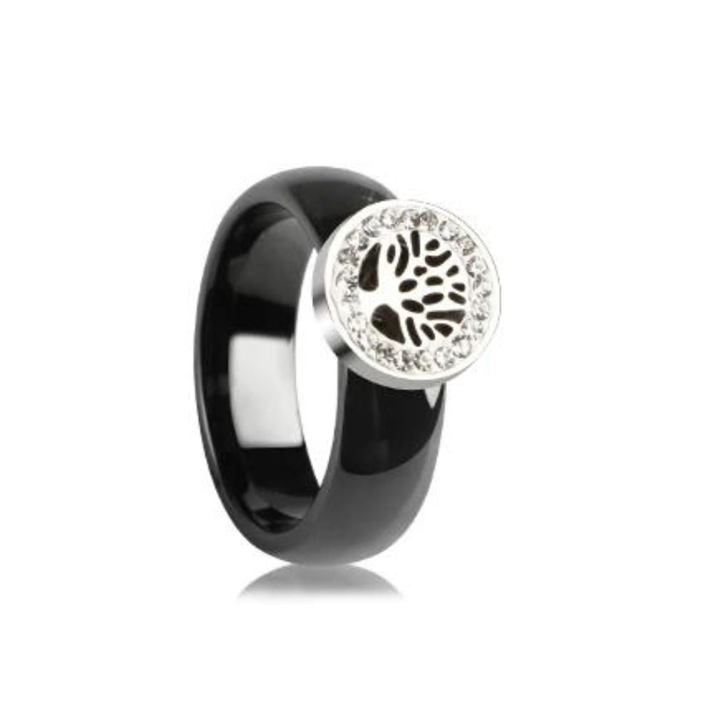 Bague Arbre de Vie noire