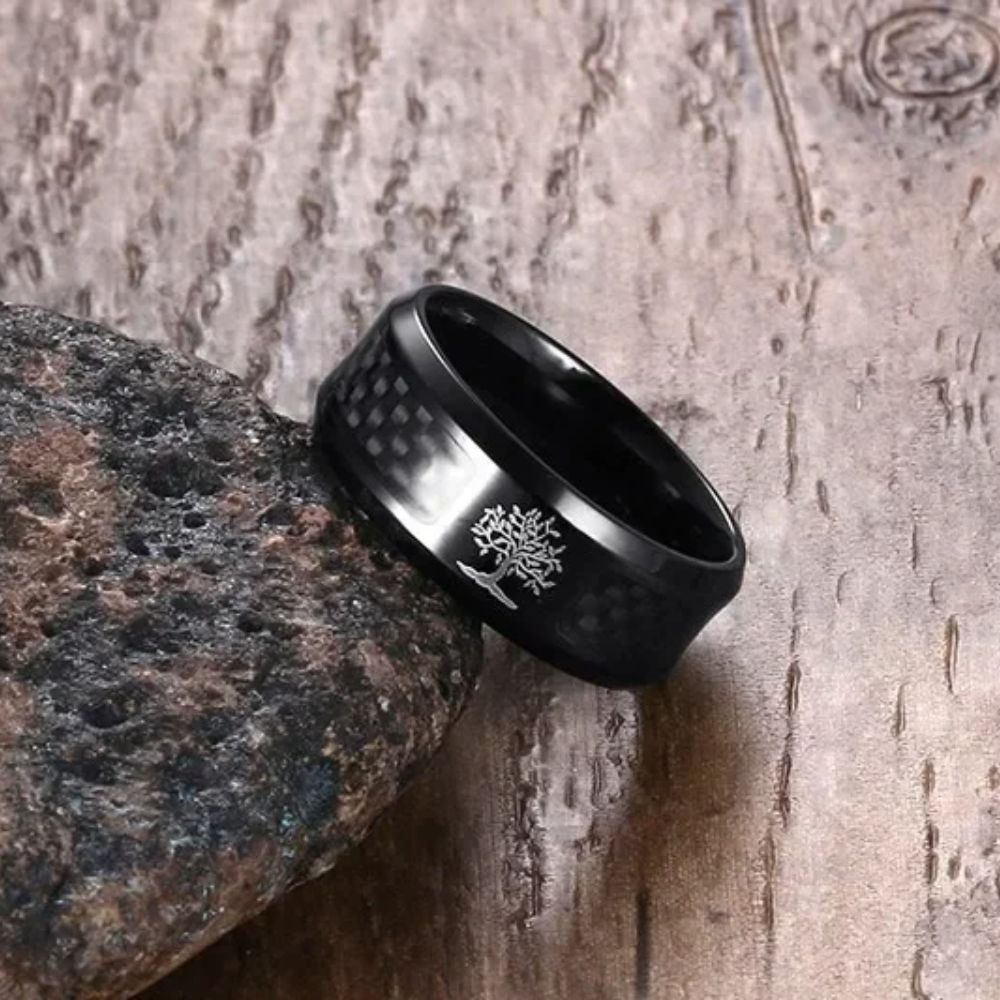 Bague Noire Arbre