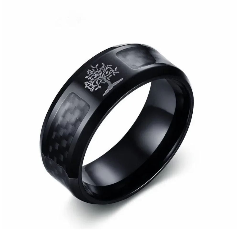 Bague Noire Arbre