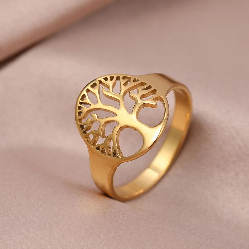 Bague avec arbre or