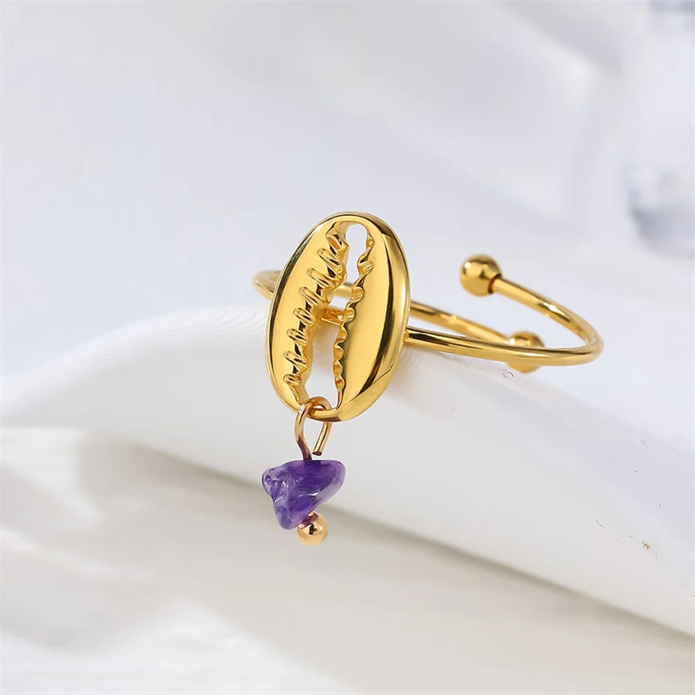 Bague Coquillage Cauris Perle pas cher