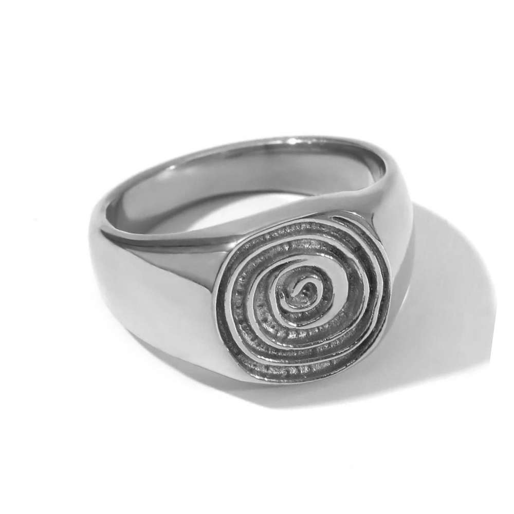 Bague Chevalière Coquillage pas cher