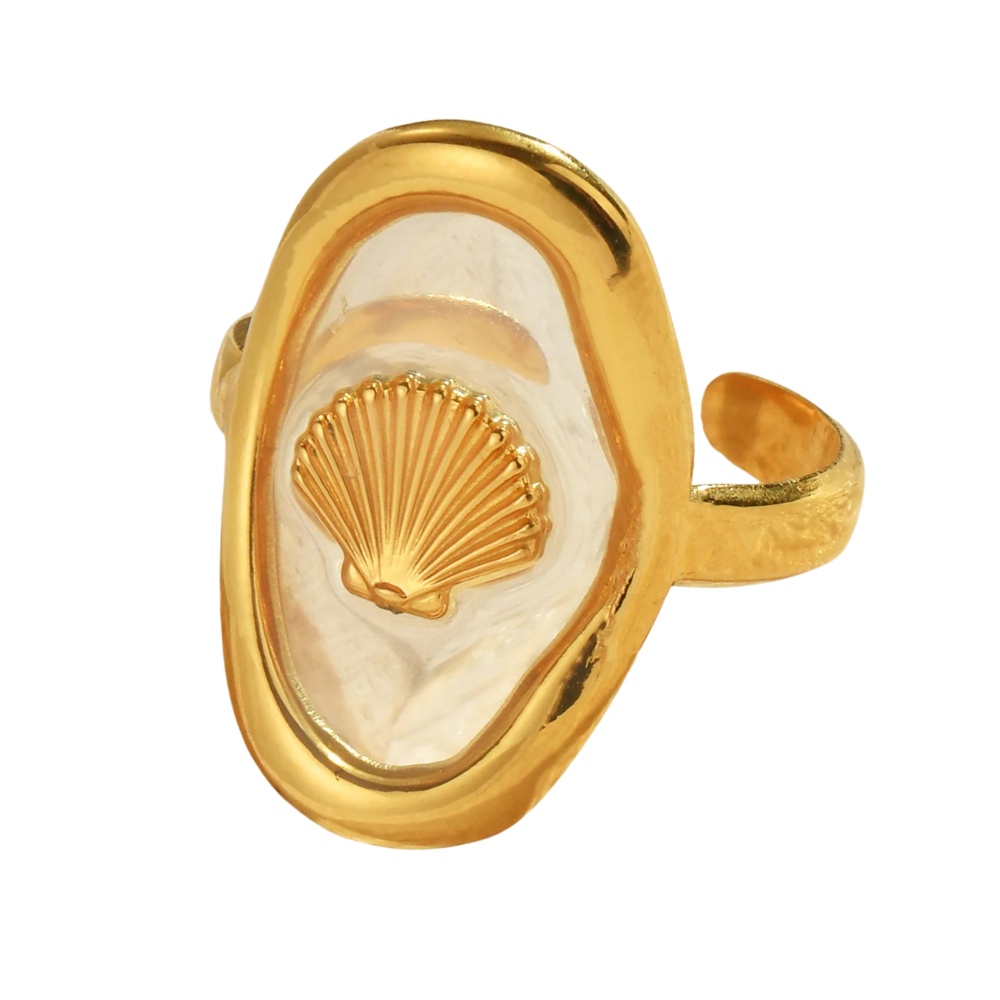 Bague Coquillage Résine