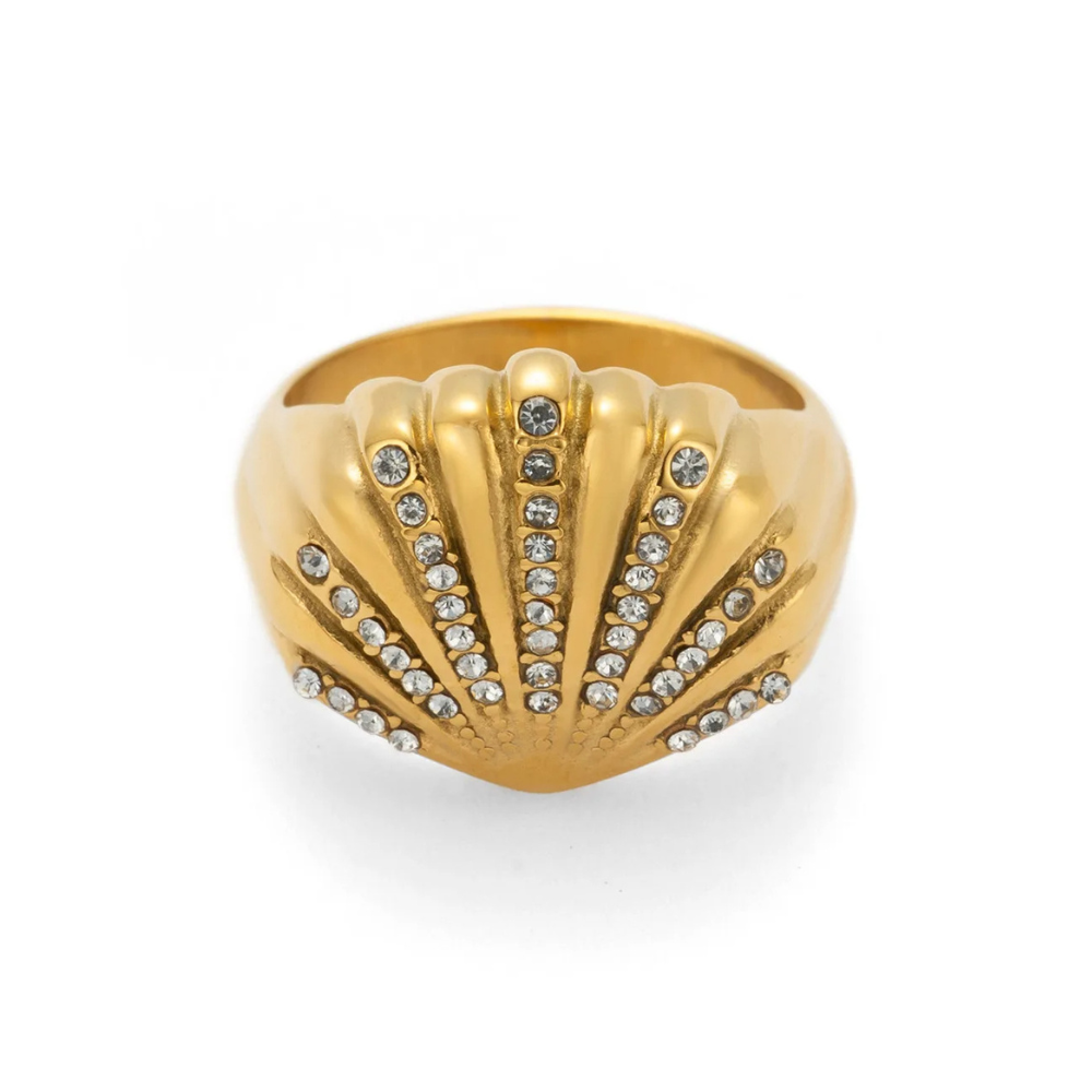 Bague Coquillage Strass