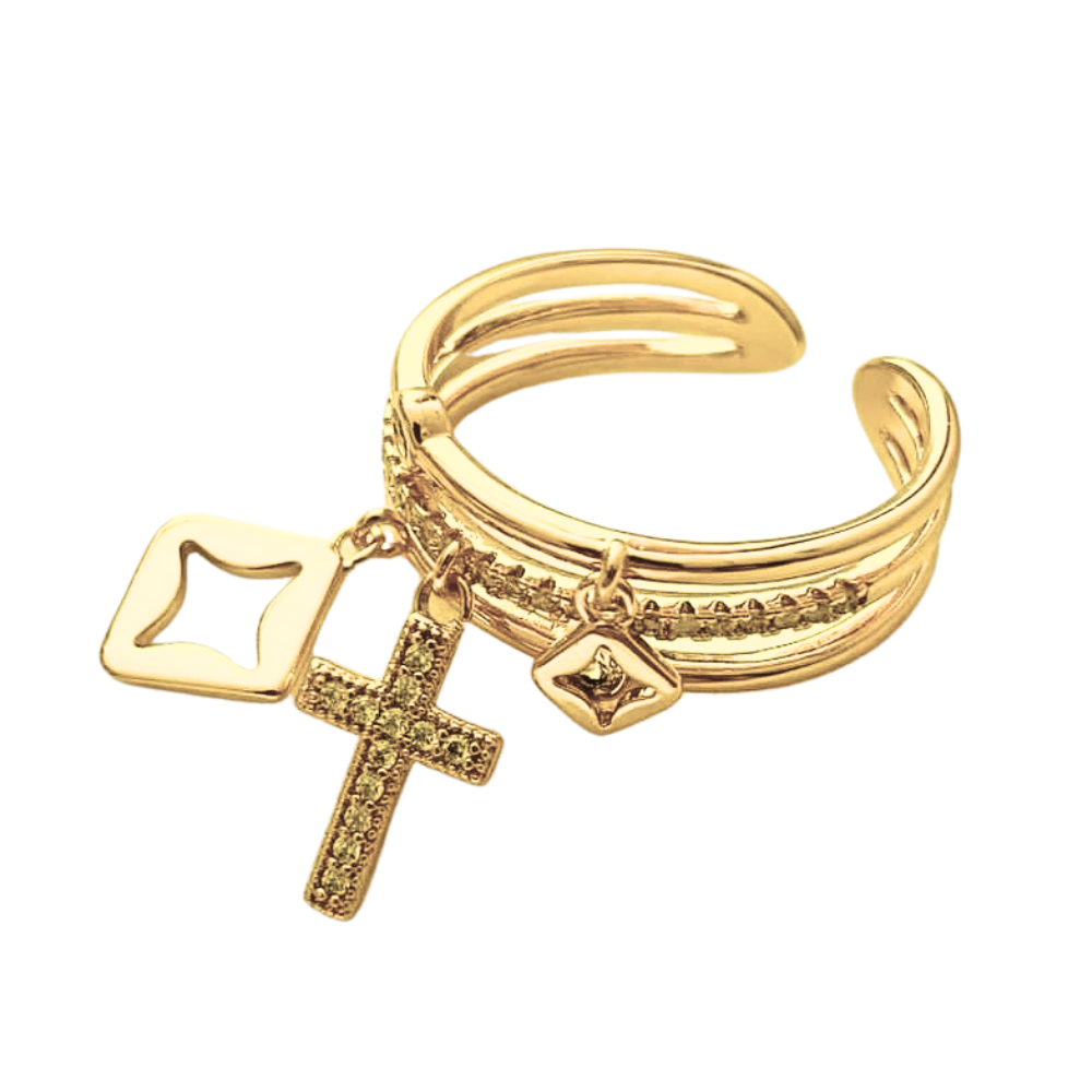 Bague Breloque Croix