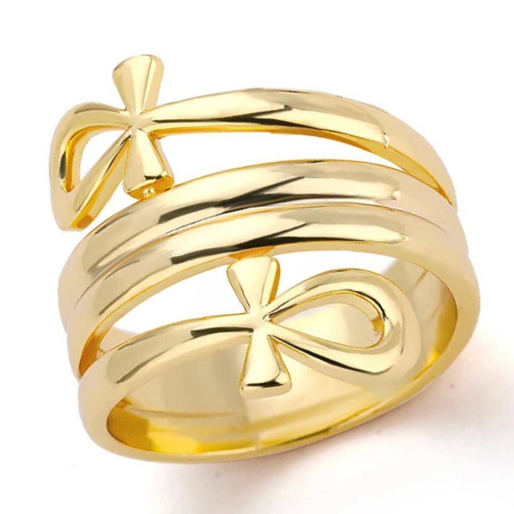 Bague Croix Égyptienne