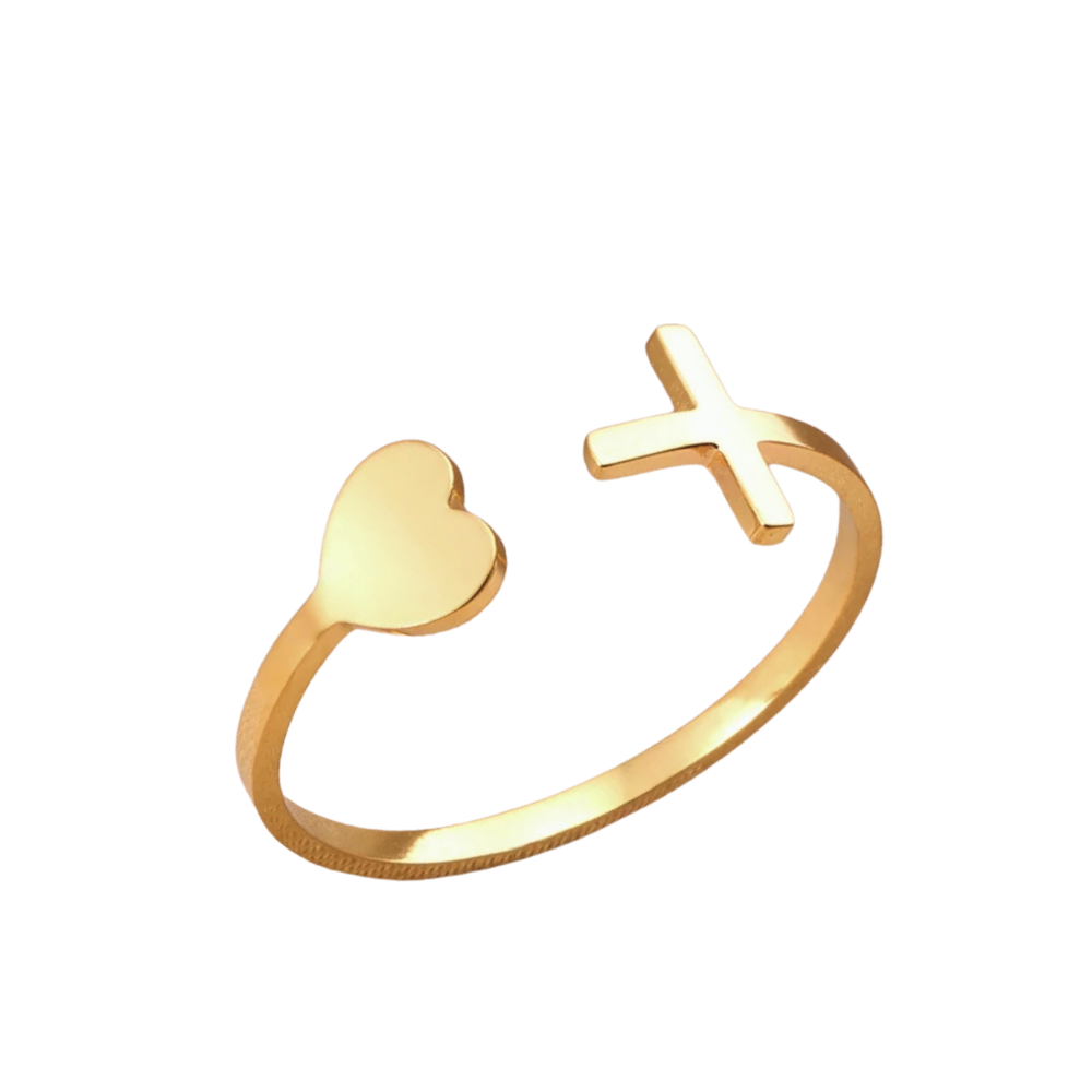 Bague Croix Amour