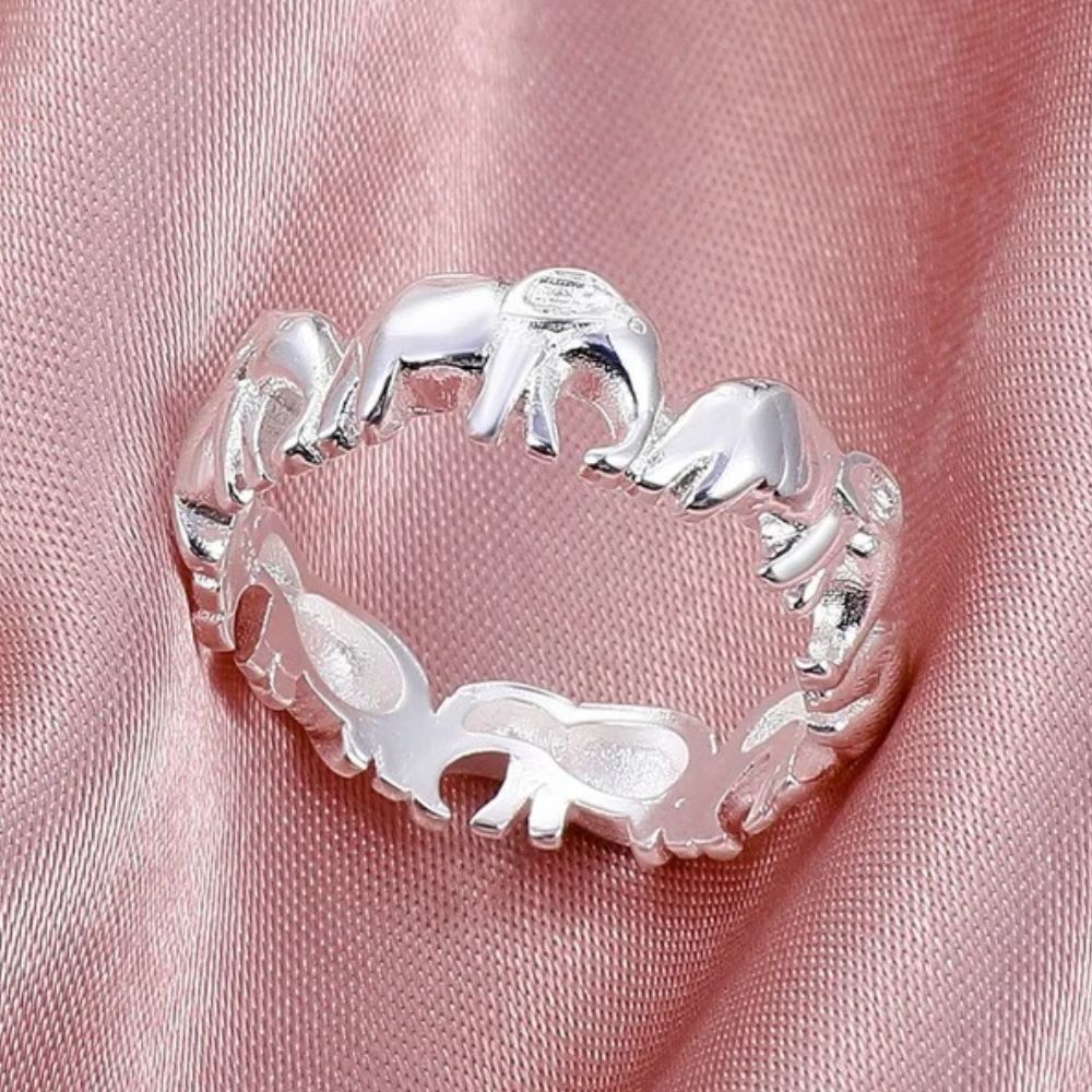 Bague Éléphant Lana Acier