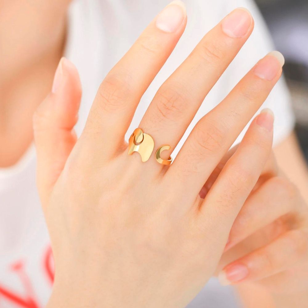 Bague Éléphant Minimaliste Or