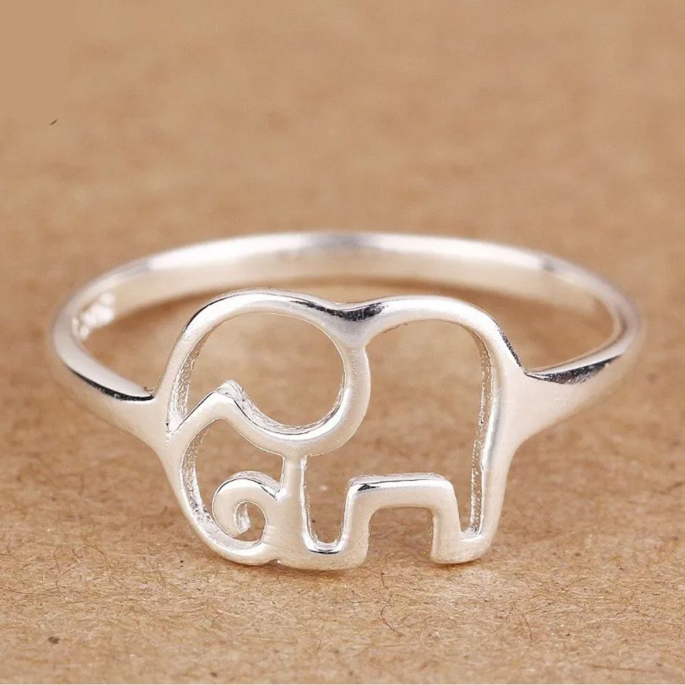 Bague Éléphant Nola Acier