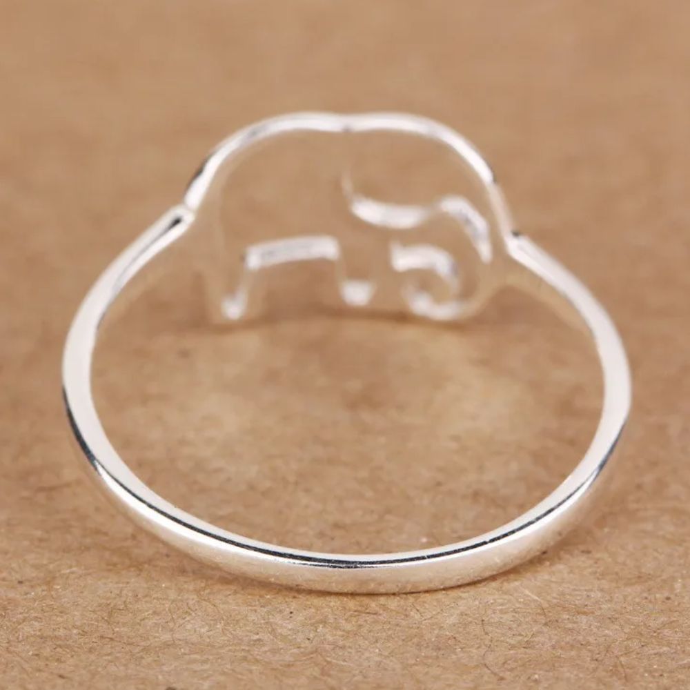 Bague Éléphant Nola Argent