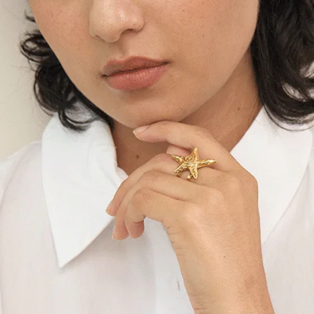 Bague Étoile de Mer Spirale