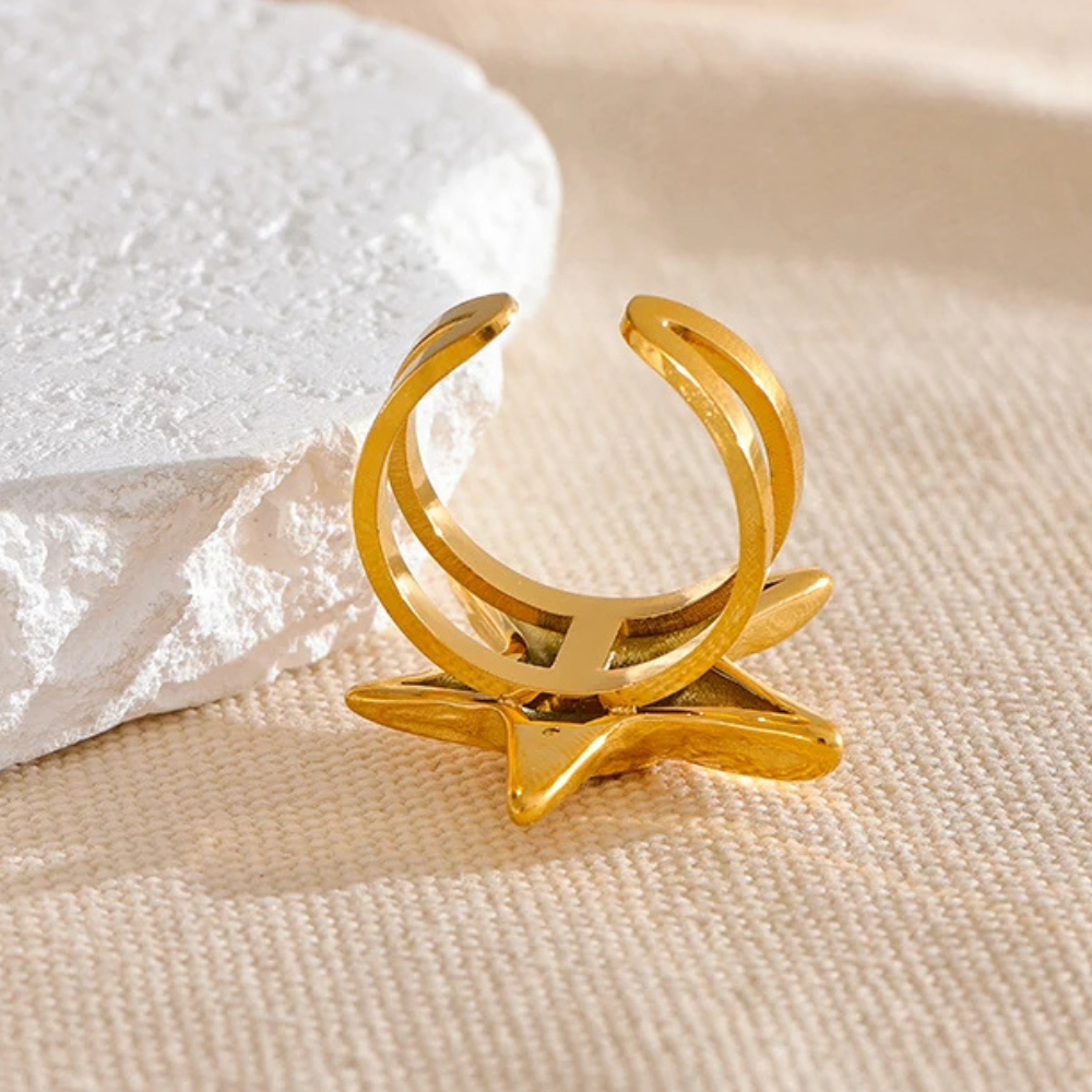 Bague Étoile de Mer Spirale pas cher
