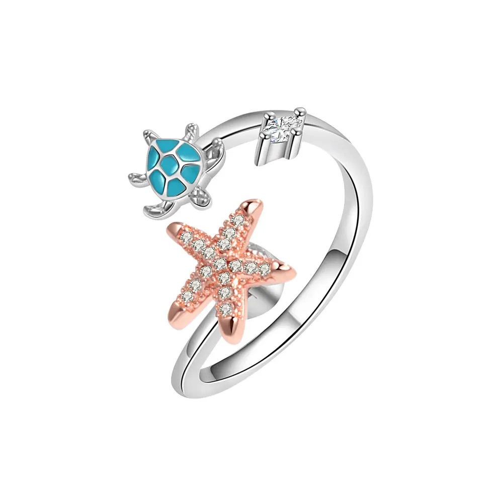 Bague Étoile de Mer Tortue
