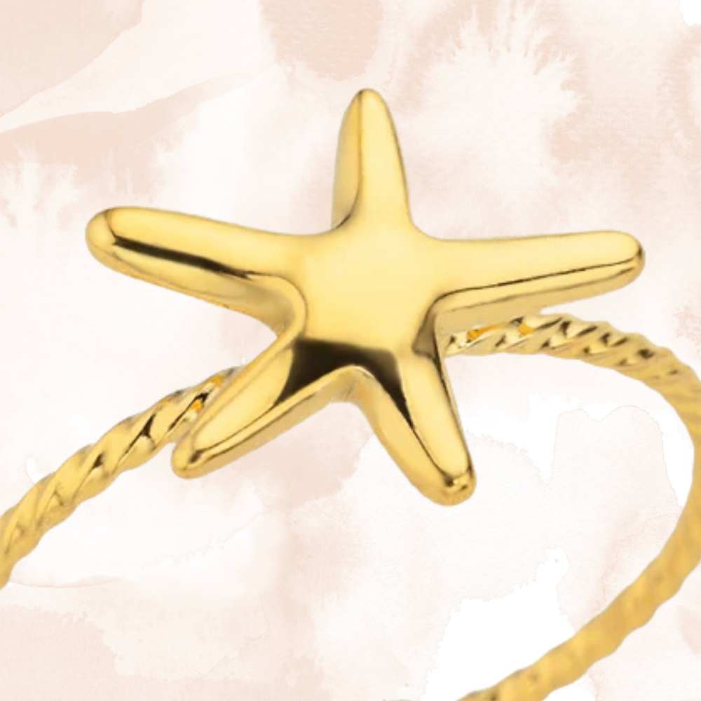 Bague Mini Étoile de Mer pas cher